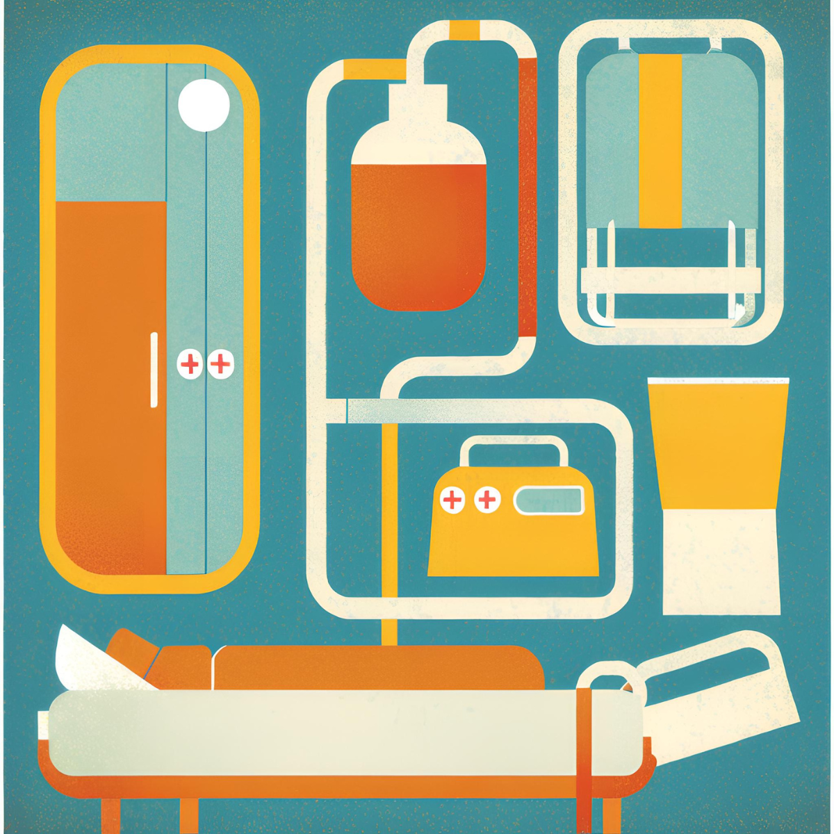 cartoon image of medical equipment